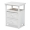 Baxton Studio Karsen ModernWhite Finished Wood 2-Drawer Nightstand 199-12246-ZORO - alternate 6